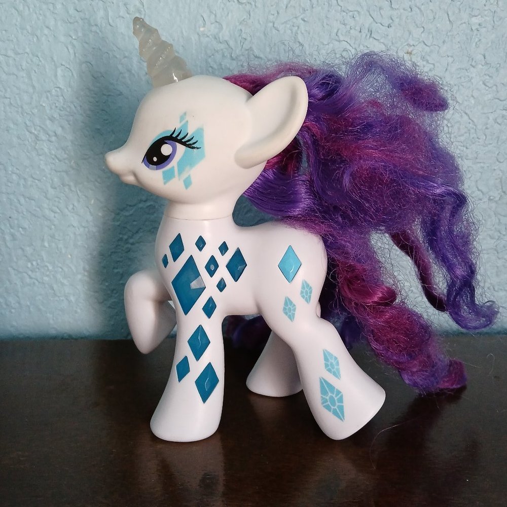 My Little Pony Rarity Magic Glamor Glow Light Up Toy White/Purple 7'In